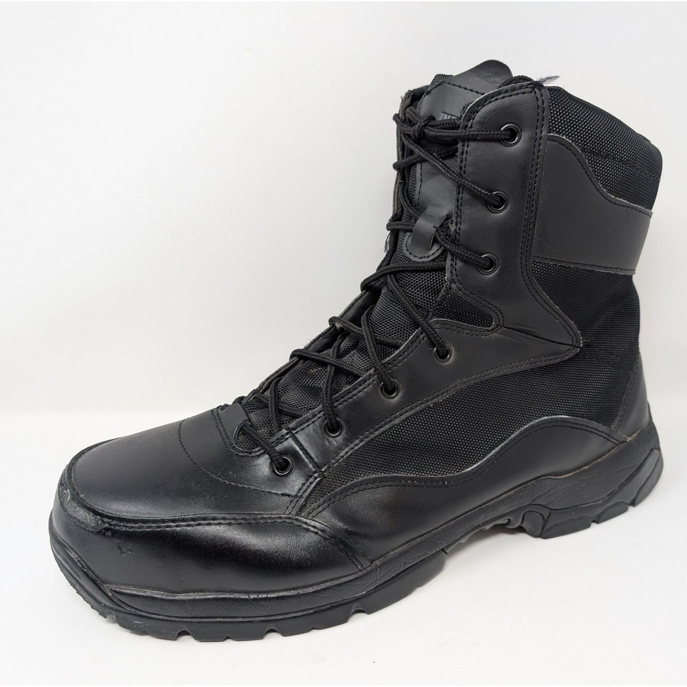Interceptor Mens 14 Force Tactical Boots Black Leather Work Safety VERY NICE
